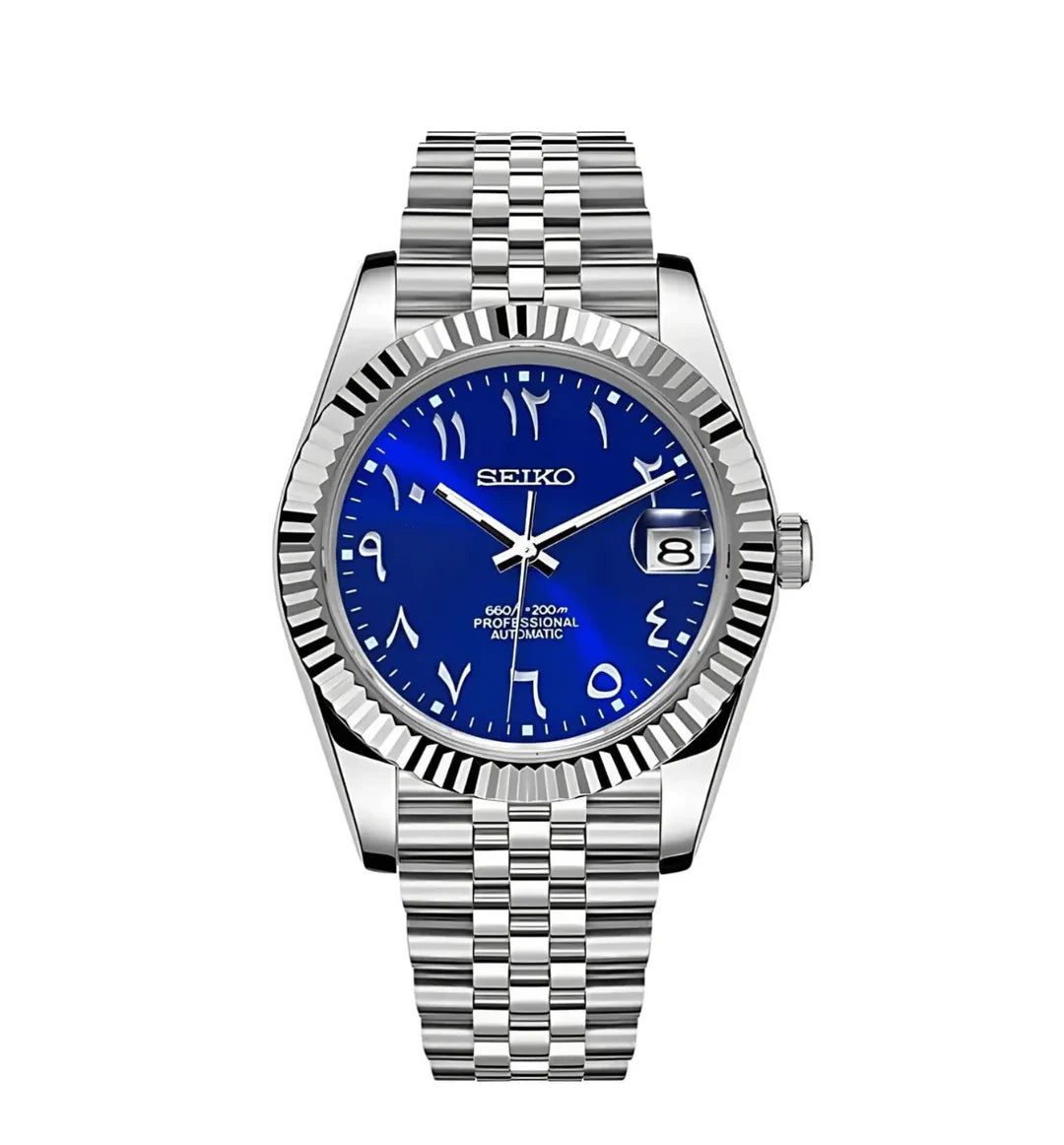 Seiko Datejust Mod – Blue Arabic Dial
