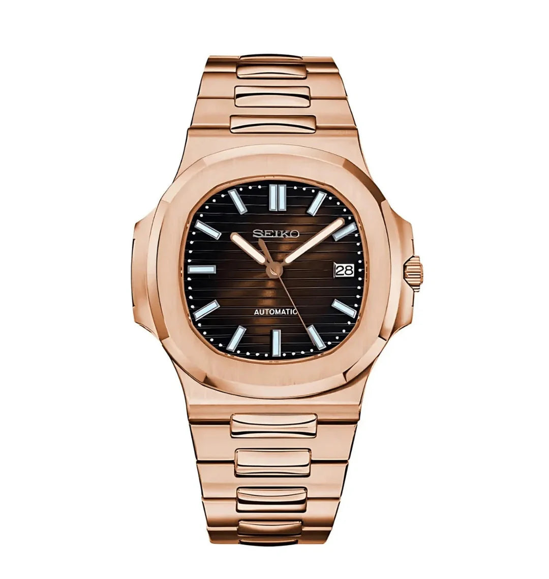 Seiko Nautilus Mod – Brown Sunburst Date