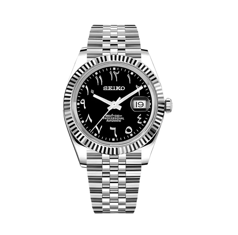 Seiko Datejust Mod – Black Arabic 40mm