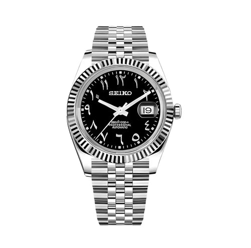 Seiko Datejust Mod – Black Arabic 40mm