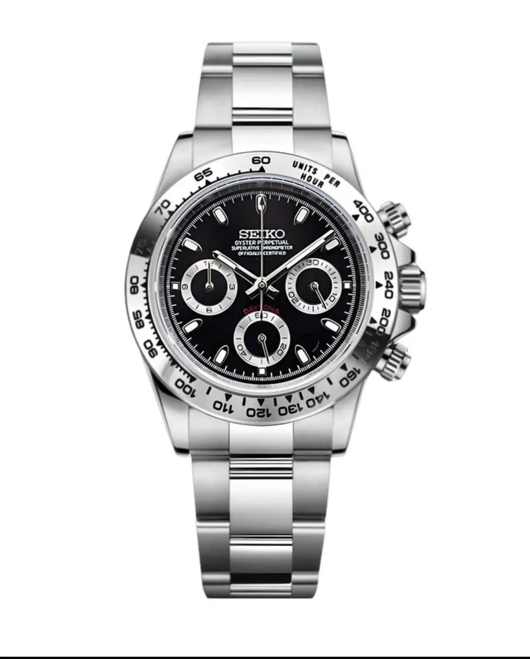 Seiko Daytona Mod – Black Dial