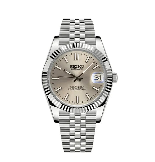 Seiko Datejust Mod – Champagne Baton Date