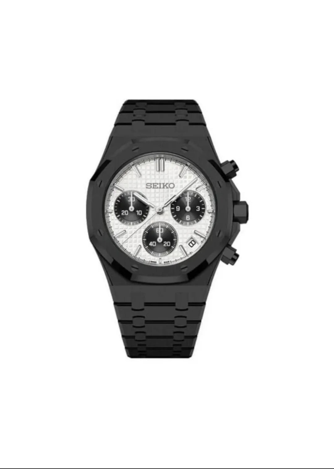 Seiko Royal Oak Mod – Panda Chronograph