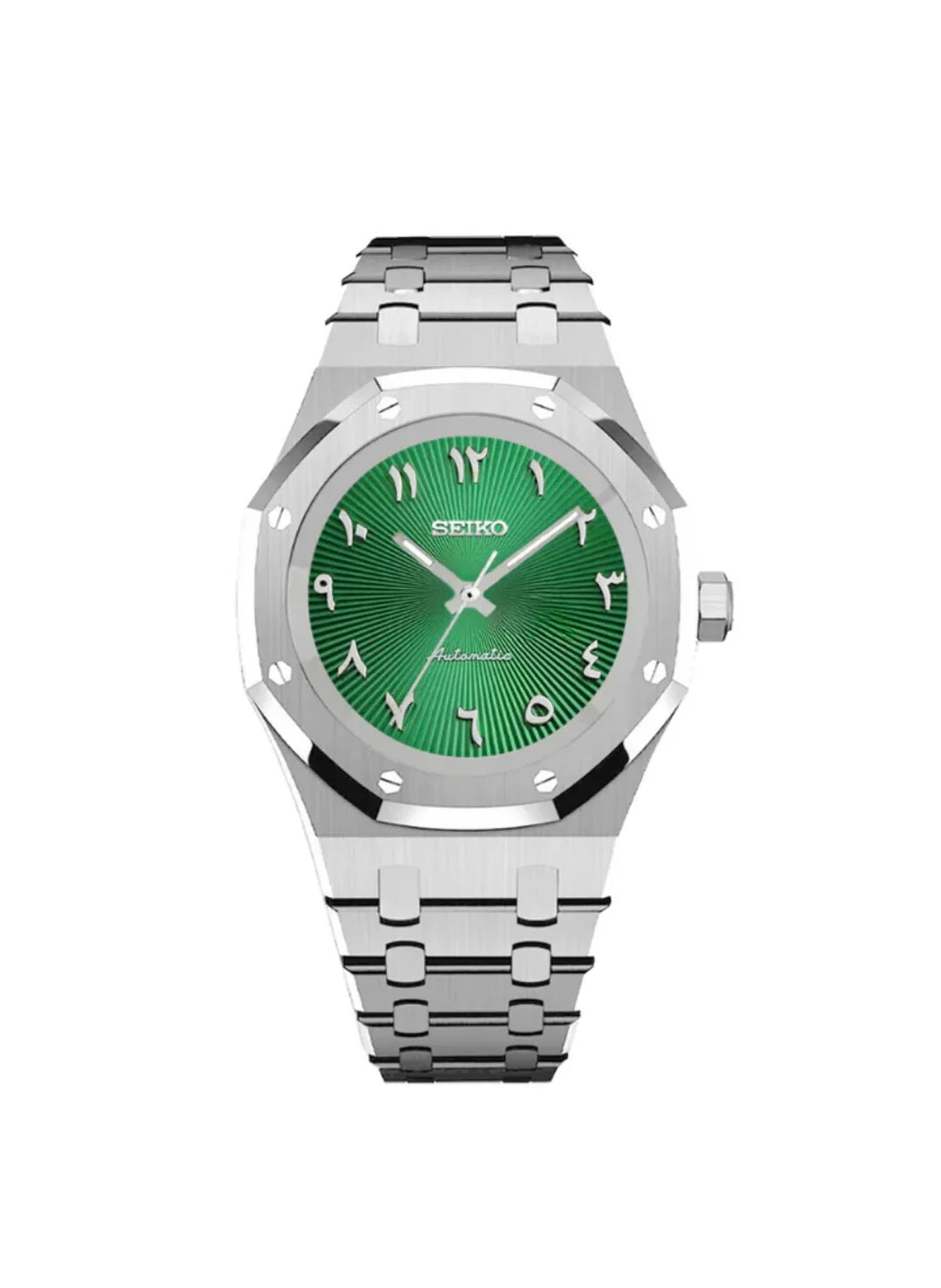 Seiko Royal Oak Mod – Green Arabic Dial