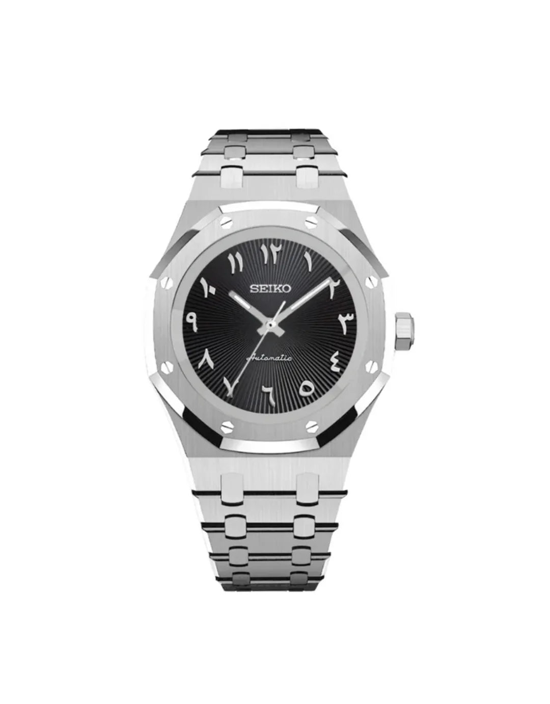 Seiko Royal Oak Mod – Black Arabic Dial