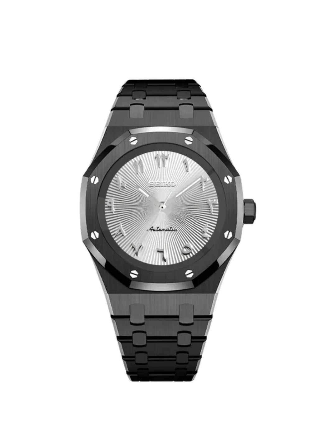 Seiko Royal Oak Mod – Silver Arabic Dial