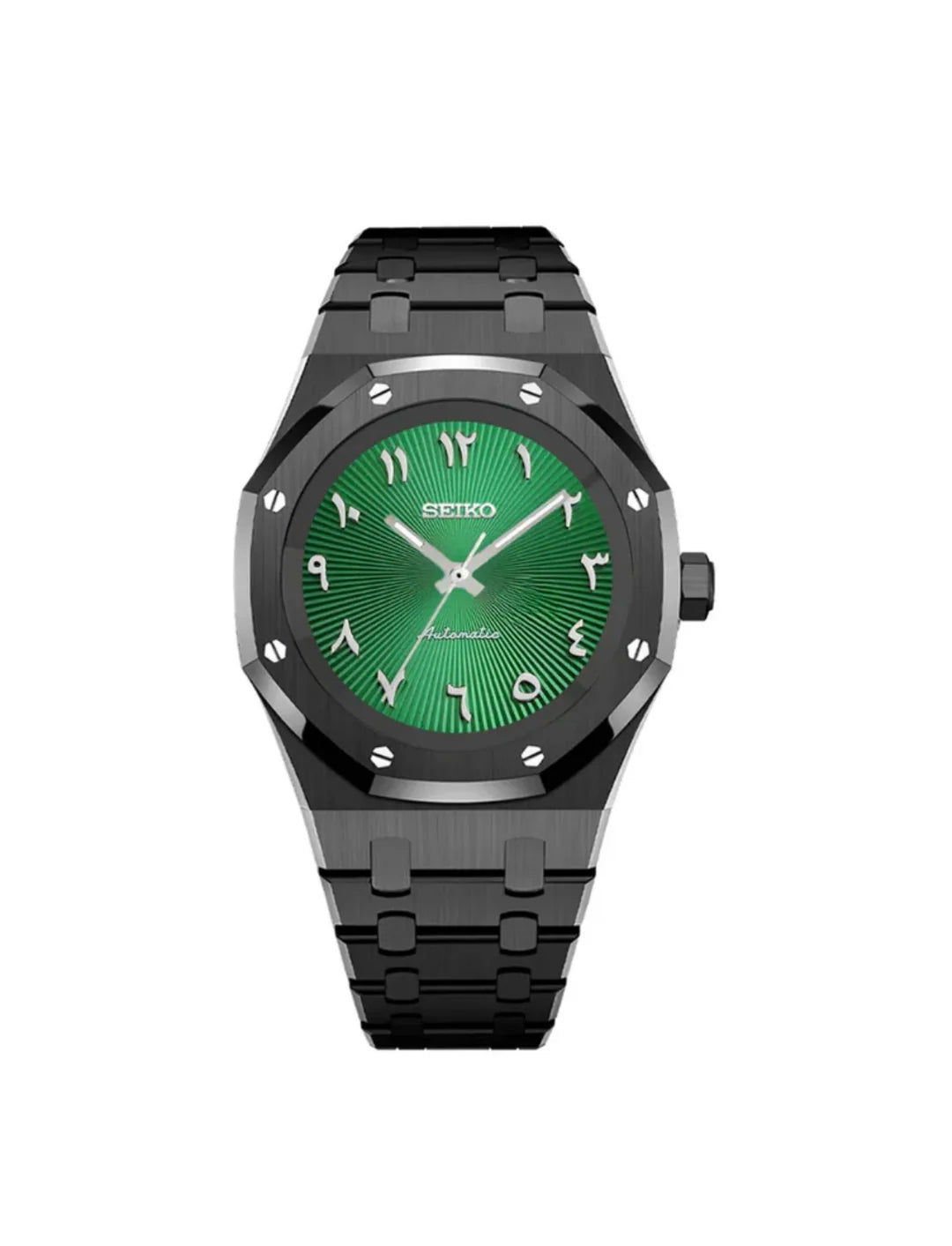 Seiko Royal Oak Mod – Green Arabic Dial